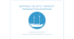 Desktop Screenshot of bateaublancdesign.com