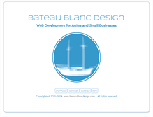 Tablet Screenshot of bateaublancdesign.com